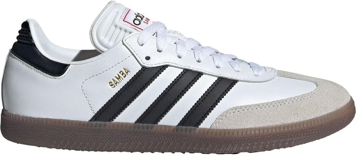 adidas Unisex-Adult Samba Indoor 8.5 Women/7.5 Men White/Black/Vivid Red - Image 2