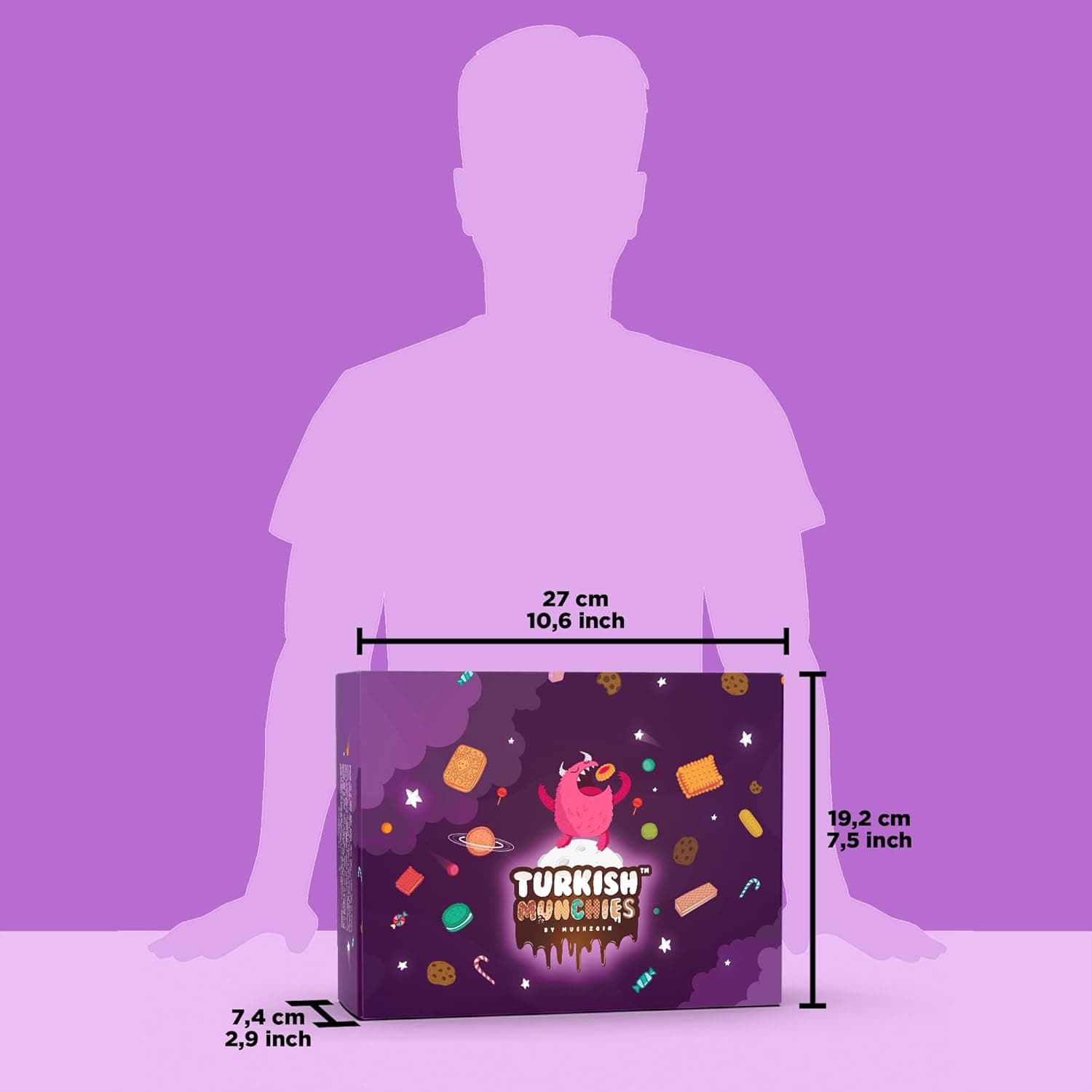 Maxi International Snack Box | Premium Exotic Foreign Snacks | Unique Snack Food Gifts Included | Try Extraordinary Turkish Snacks | Candies from Around the World | 21 Full-Size Snacks Maxi Blue - Image 9