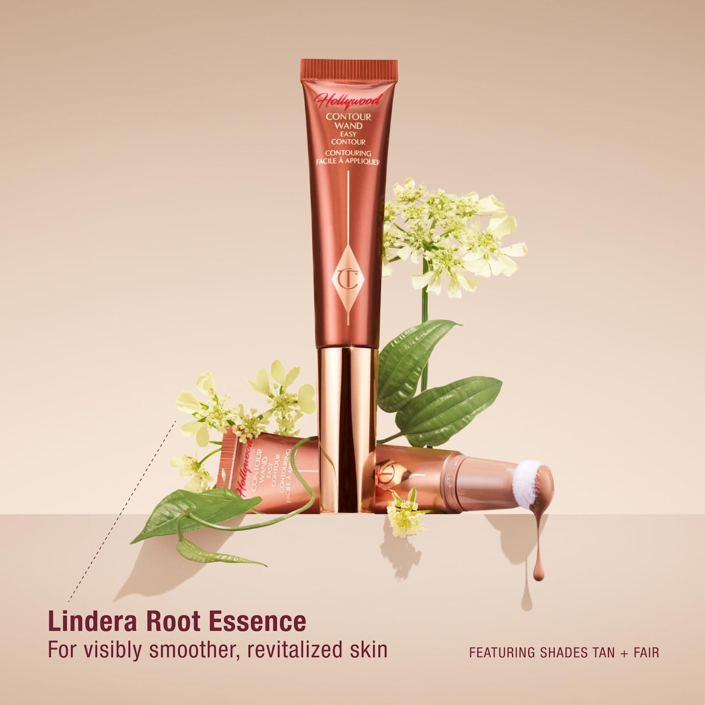 Charlotte Tilbury Hollywood Liquid Contour Wand - Easy-to-Use Contour Stick & Liquid Bronzer for Sculpting & Shaping - Leaves a Natural-Looking Sculpted Finish 02 Fair/Medium - fair-medium with cool neutral undertones - Image 9