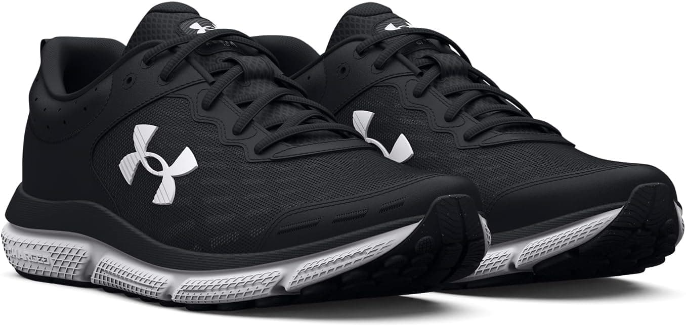 Under Armour Women's Charged Assert 10 Shoes 7.5 (001) Black/Black/White - Image 5