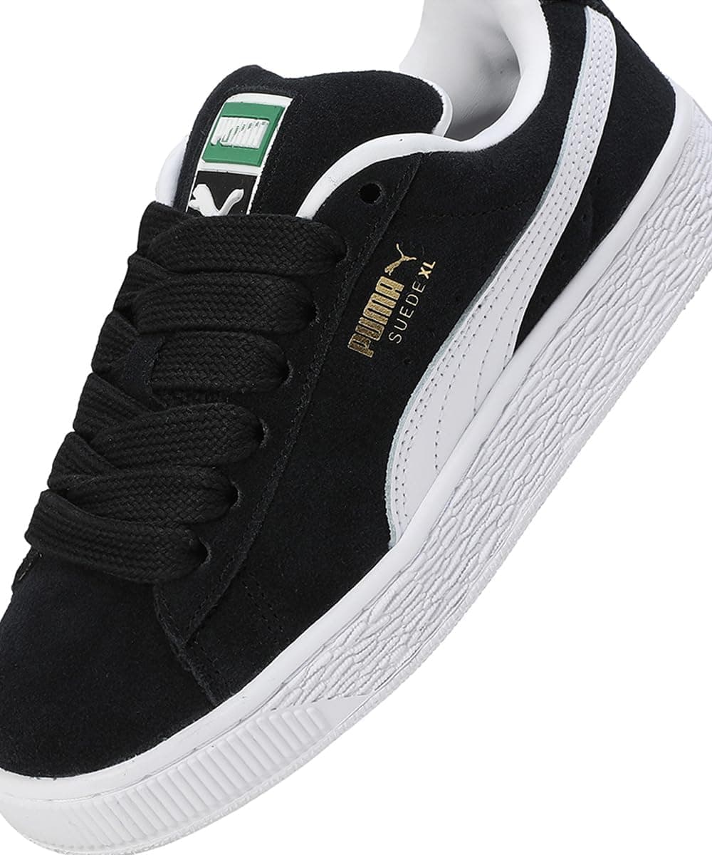 PUMA Unisex-Child Suede XL (Big Kid) Sneaker 6.5 Big Kid Black/White - Image 7