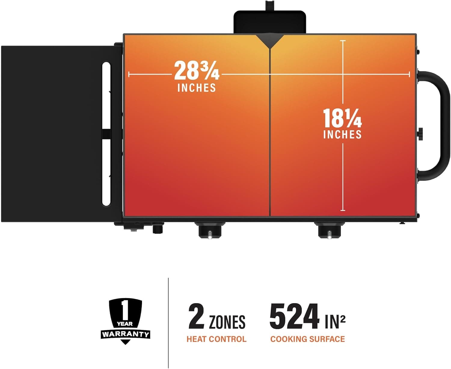 Bếp Nướng Gas Blackstone Flat Top 2 Bếp Đốt, Hệ Thống Quản Lý Dầu Thải Phía Sau, 1517, Trạm Nướng Ngoài Trời Cho Cắm Trại, Mẫu Nướng 28 inch 2024 - Image 6