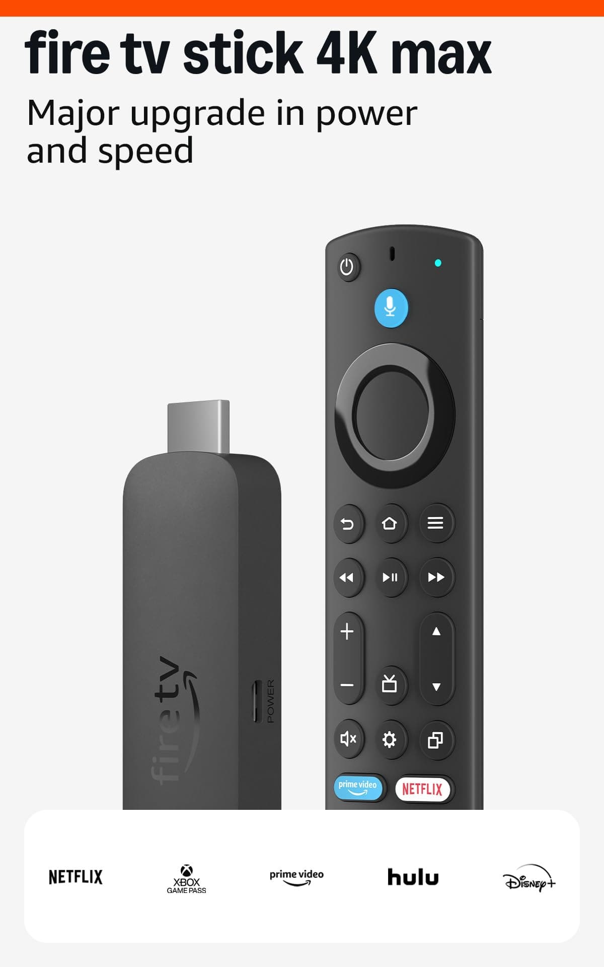 Amazon Fire TV Stick 4K Max streaming device, with AI-powered Fire TV Search, supports Wi-Fi 6E, free & live TV without cable or satellite