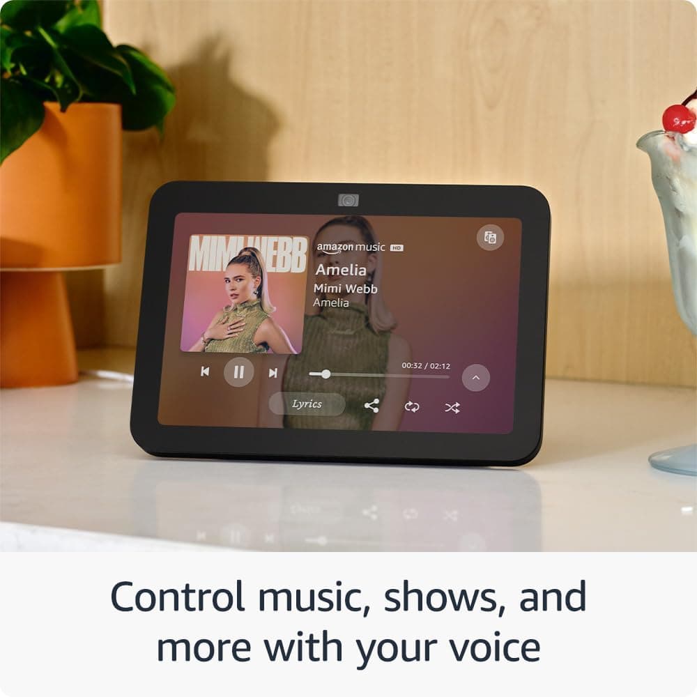 Amazon Echo Show 8, With Spatial Audio, Smart Home Hub, ideal for open living spaces, includes Alexa, Charcoal Charcoal Device only - Image 6