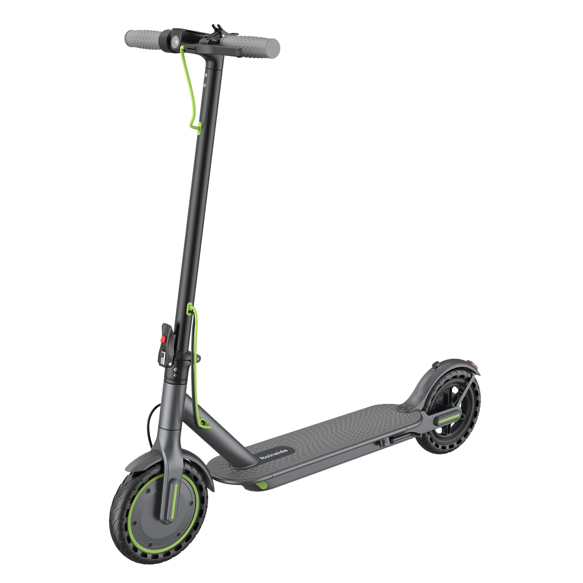 Electric Scooter - 8.5"/10'' Solid Tires, 350W/500W Motor, Up to 19-22MPH and 21-24Miles Long-Range Portable Commuting Scooter for Adults with Double Braking System and App 350W 8.5'' 15Miles Green