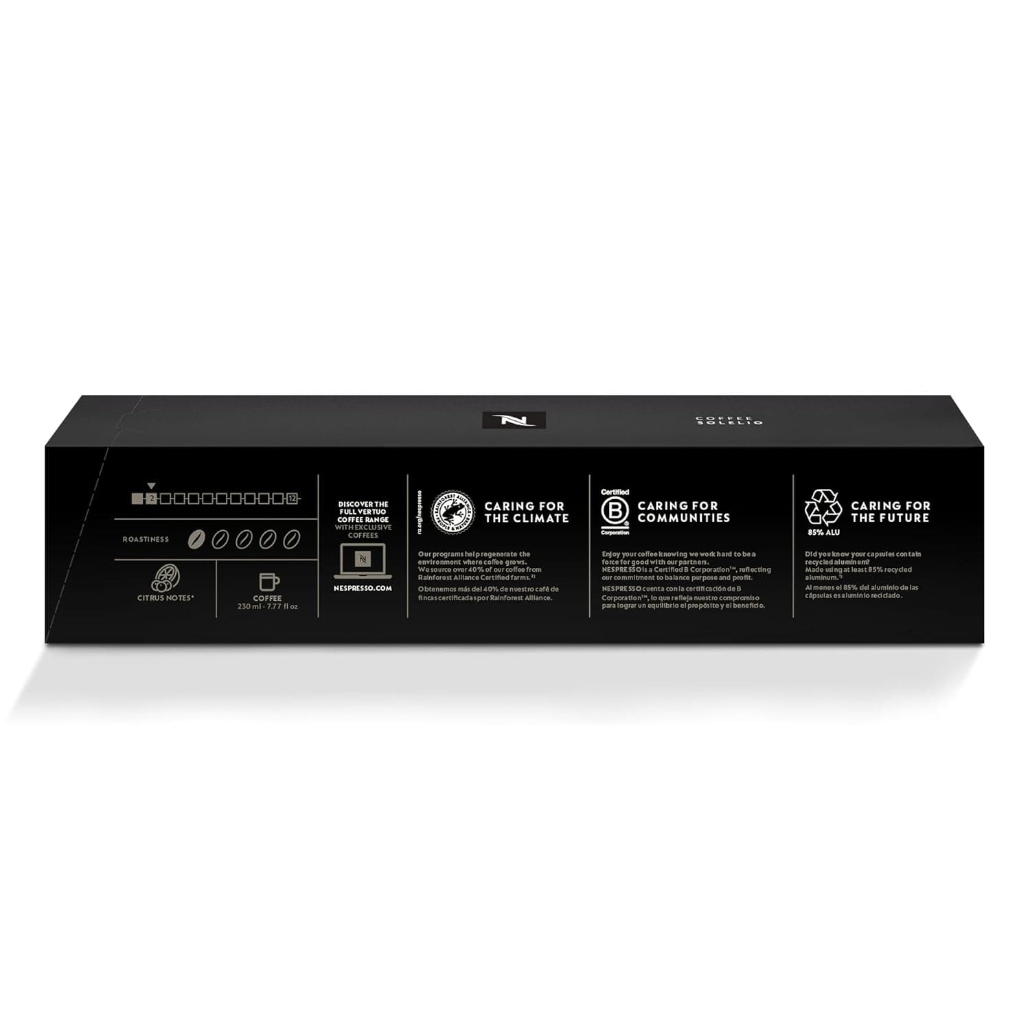 Nespresso Capsules Vertuo, Solelio, Mild Roast Coffee, 30-Count Coffee Pods, Brews 7.8 oz. Solelio 30 Count (Pack of 1) - Image 3