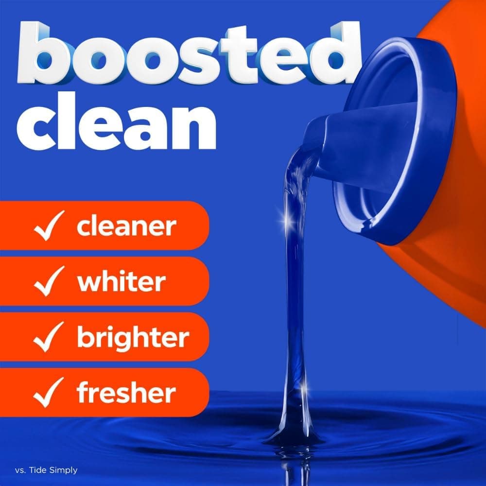 Tide Liquid Laundry Detergent, Original Scent, 80 fl oz, 64 Loads, Boosted Clean Even in Cold Water with Concentrated Washing Soap 80 Fl Oz (Pack of 1) - Image 4