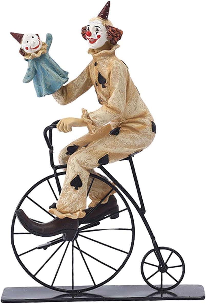 Clown Figurine Clown Statue Sculpture Collection Statuette Desk Ornament for Table Centerpiece Cabinet Dining Room Decor Gift, Style C - Image 3