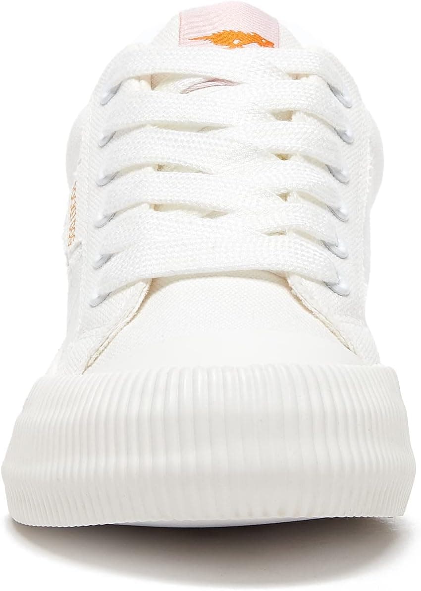 Rocket Dog Women's Cheery Comfort Plush Foam Sneaker 6 Canvas White - Image 6
