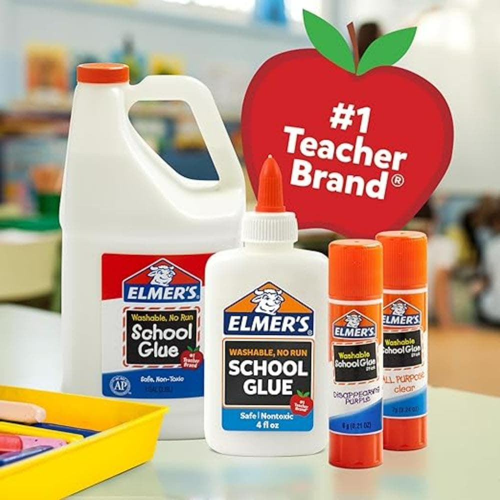 Elmer's Disappearing Purple School Glue Sticks, Washable, 7 Grams, 30 Count - Poster, Vision Board, Back to School, Bulk Pack for Classrooms, #1 Teacher Brand Standard Stick 30 Count, 7g sticks - Image 9
