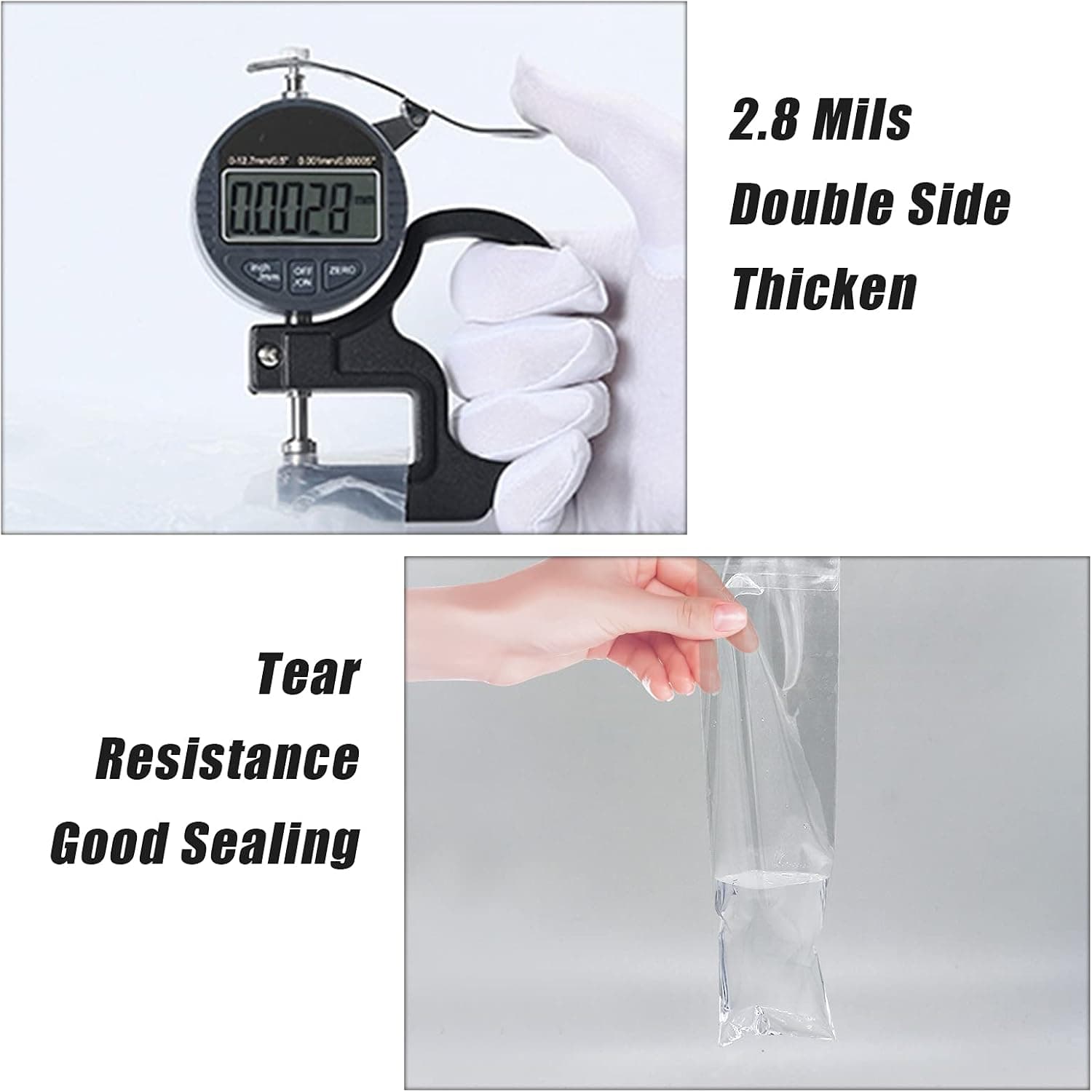 SUREHOME Pretzel Rod Bags 200 Pcs 2x8 In Clear Self Sealing Cellophane Bags for Chocolate Covered Pretzel Stick Individual Resealable Plastic Cello Bag for Party Favors Candy Treats Popsicle Packaging clear 2"x8" - Image 8