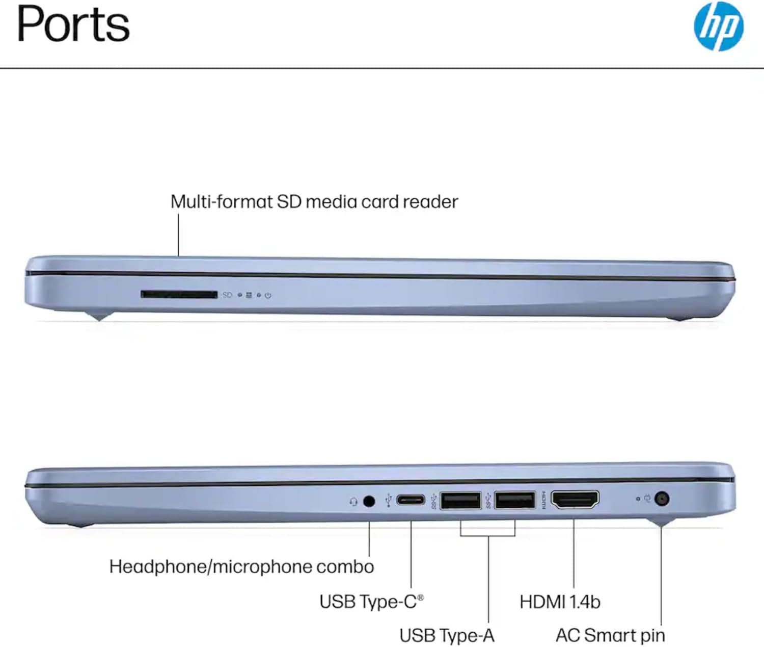 HP Everyday Laptop | Office 365 | Intel Quad-Core Processor | 11.5 HRs Battery | 1TB Cloud Storage with 128GB SSD, 8GB RAM | Copilot AI Windows 11 w/o Mouse - Image 8