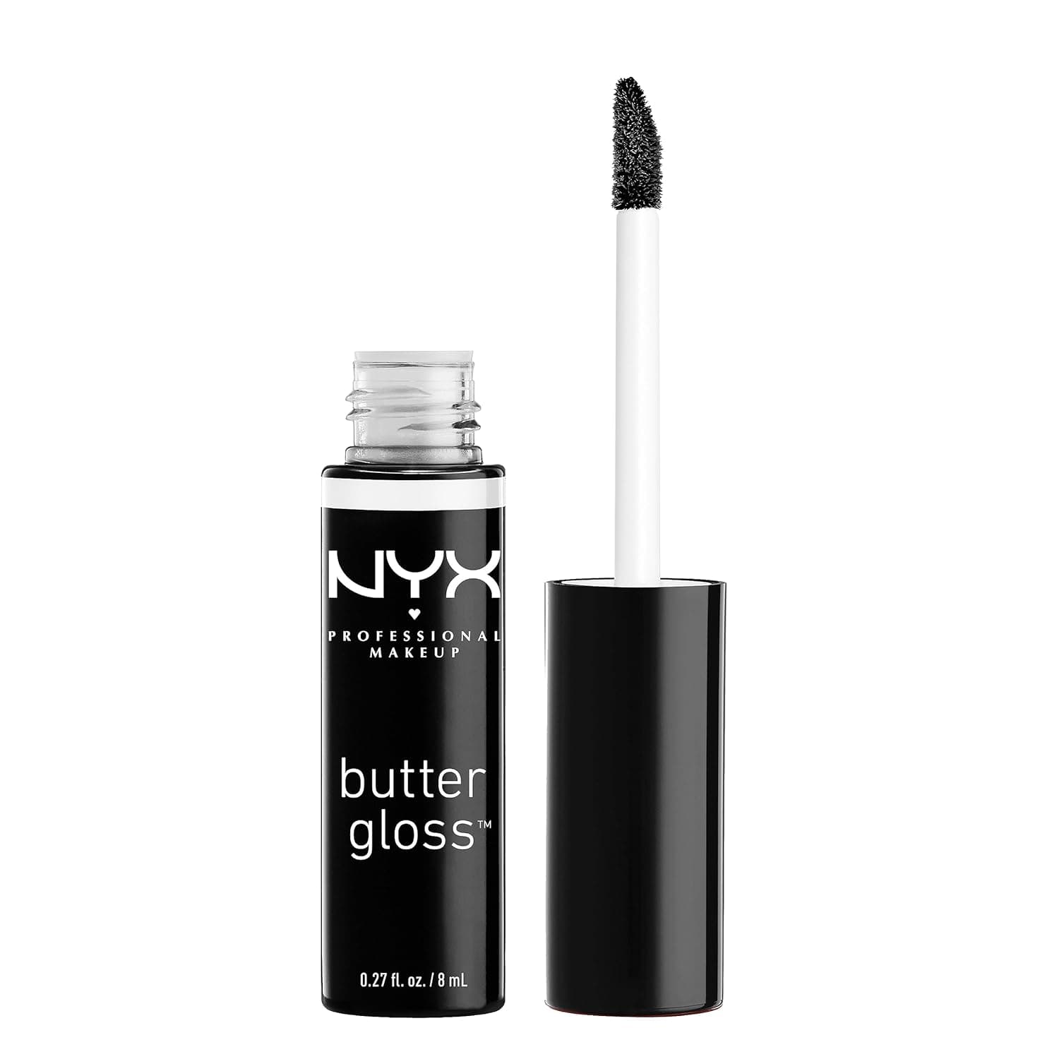 NYX PROFESSIONAL MAKEUP Butter Gloss, Non-Sticky Lip Gloss - Licorice (Black) 55 Licorice 0.27 Fl Oz (Pack of 1) - Image 10