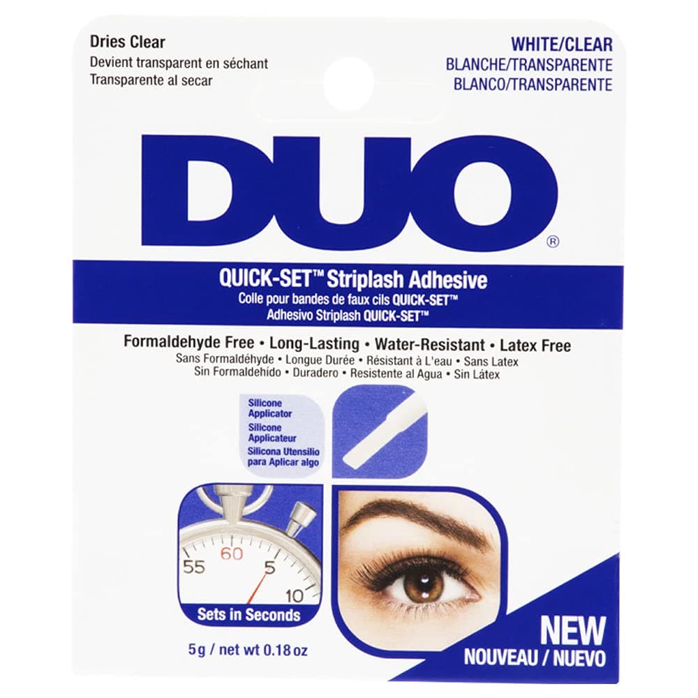 DUO Quick-Set Strip Lash Adhesive – Clear, Waterproof, Long-Lasting Lash Glue, Fast-Drying for False Lashes, 0.18 oz, 1-Pack 0.18 Ounce (Pack of 1) Clear - Image 2
