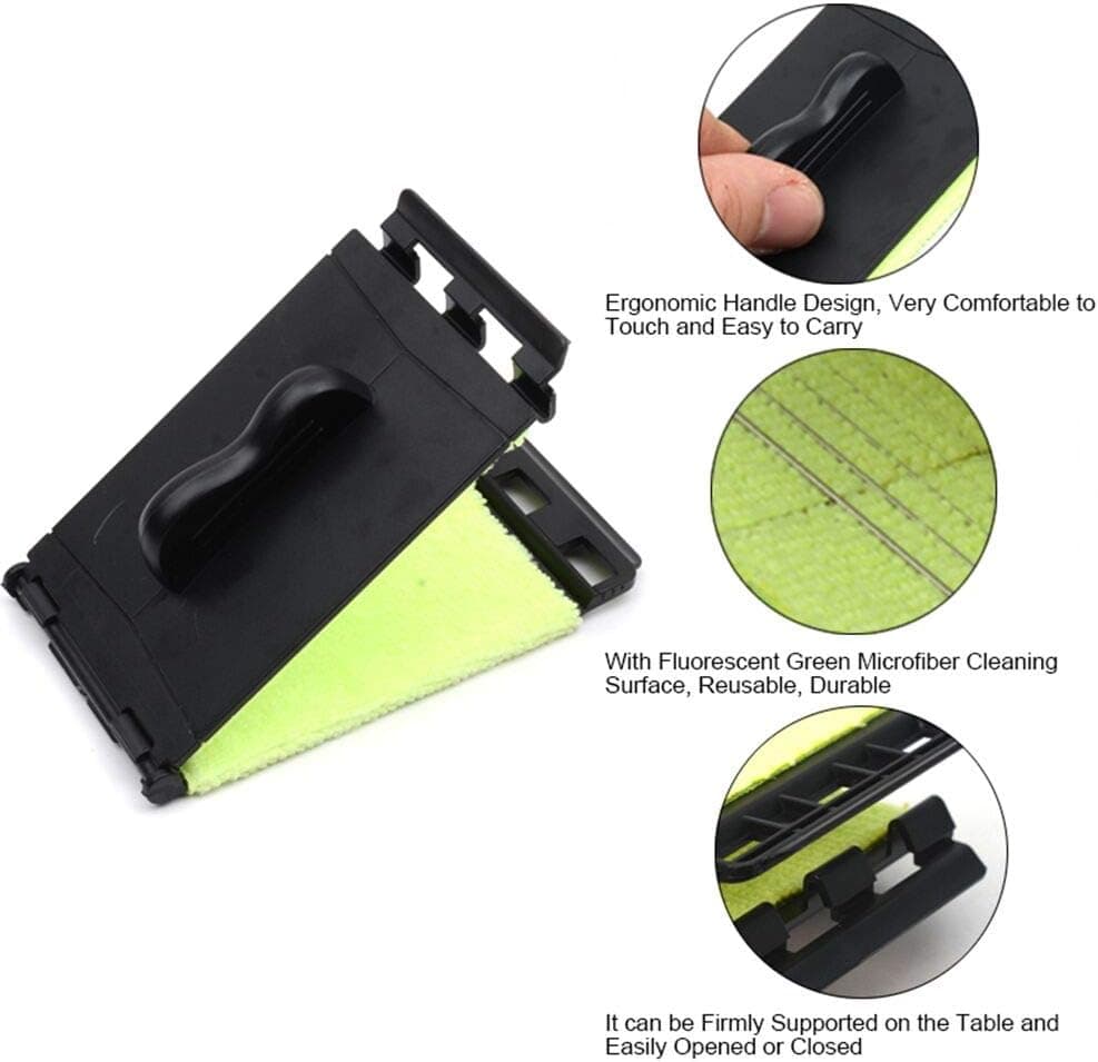 SAPHUE Guitar String Cleaner Clean Fretboard Cloth Tool Scrubber for Cleaning Maintenance Care Kit for Violin/Bass/Ukulele/Electric Guitars and Other Musical Instrument 2 Pack 2pack Green - Image 4