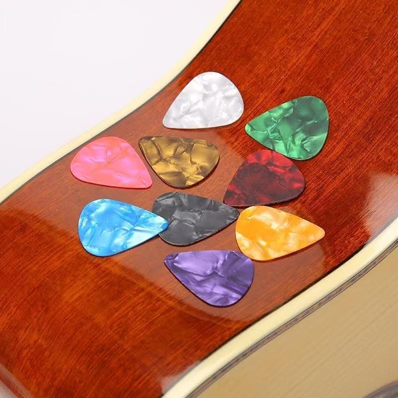 21 Packs Guitar Picks With Organizer Box Bass Picks Thin, Medium & Heavy 3 Different Thickness For Electric Acoustic Guitars Ukulele Bass, Guitar Gifts For Men Women Players - Image 2