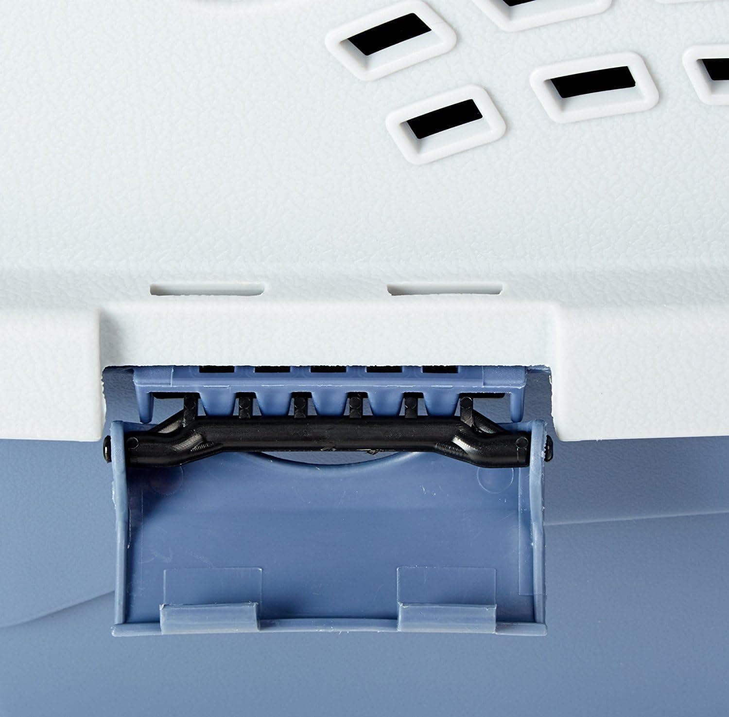 Amazon Basics 2-Door Top-Load Hard-Sided Dogs, Cats Pet Travel Carrier, Gray & Blue, 22.8"L x 15.0"W x 13.0"H Gray & Blue 22.8"L x 15.0"W x 13.0"H - Image 7