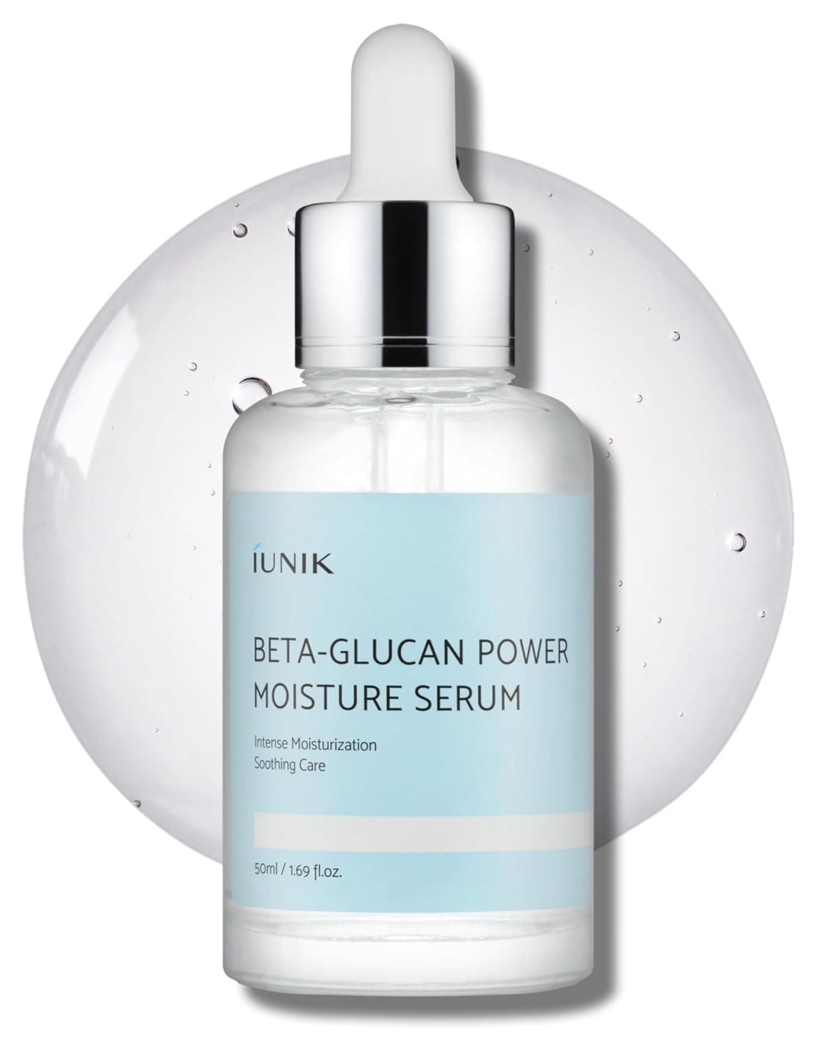 Sérum Vegan IUNIK Beta-Glucan Power Deep Moisture Hydratation Intense Extraits de Champignons et de Levures Dérivés Naturellement - Peau Sèche, Mûre, Flasque et Sensible Régénération Cellulaire Effet Lifting Soins de la Peau Coréens 1.71 Fl Oz (Pack de 1) - Image 2