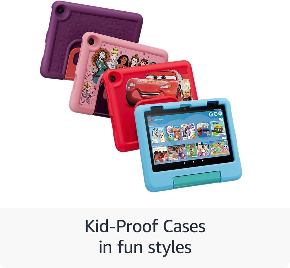 Amazon Fire HD 8 Kids tablet (newest model), ages 3-7. With bright 8" HD screen. Includes ad-free and exclusive content, parental controls and 13-hr battery, 32GB, Blue Fire HD 8 Kids 32 GB 6-month Amazon Kids+ Blue - Image 8