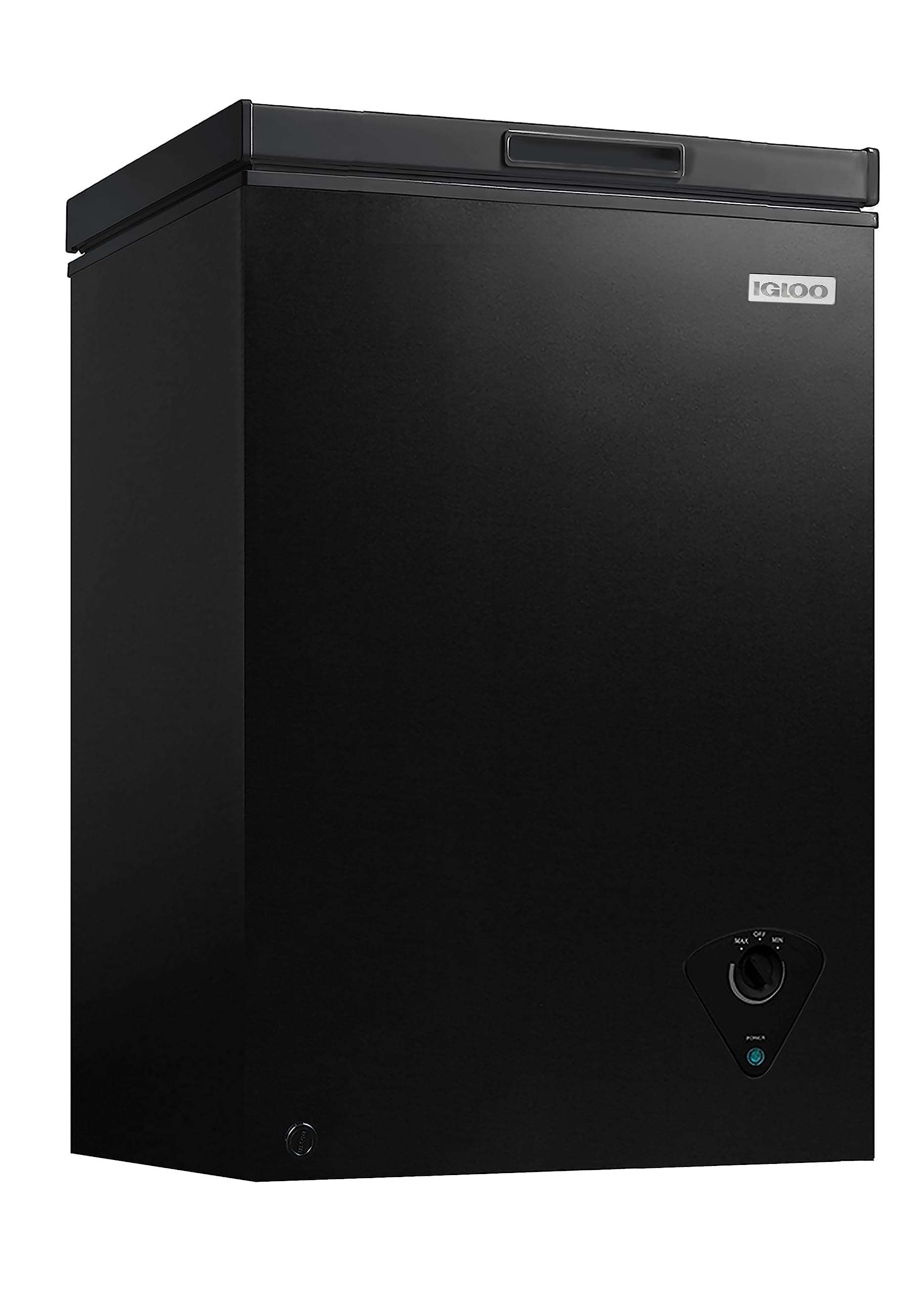 Igloo 3.5 Cu. Ft. Chest Freezer with Removable Basket and Front Defrost Water Drain, Small Deep Freezer Perfect for Homes, Garages, and RVs, Black Black 3.5 Cu. Ft.