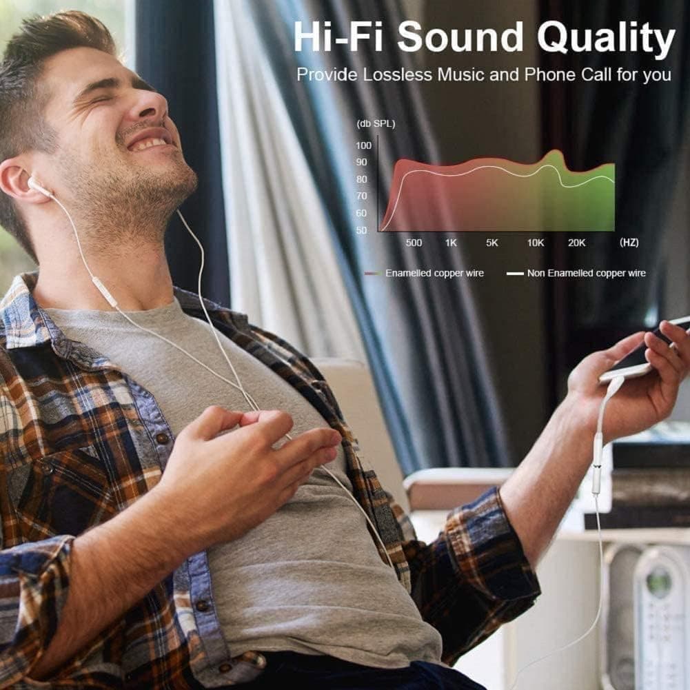 [Apple MFi Certified] 2 Pack Lightning to 3.5 mm Headphone Jack Adapter, iPhone Aux Adapter Converter Dongle Audio Cable Compatible with iPhone 14 13 12 11 X XS 8 7 1 White/Lightning 2Pack - Image 9