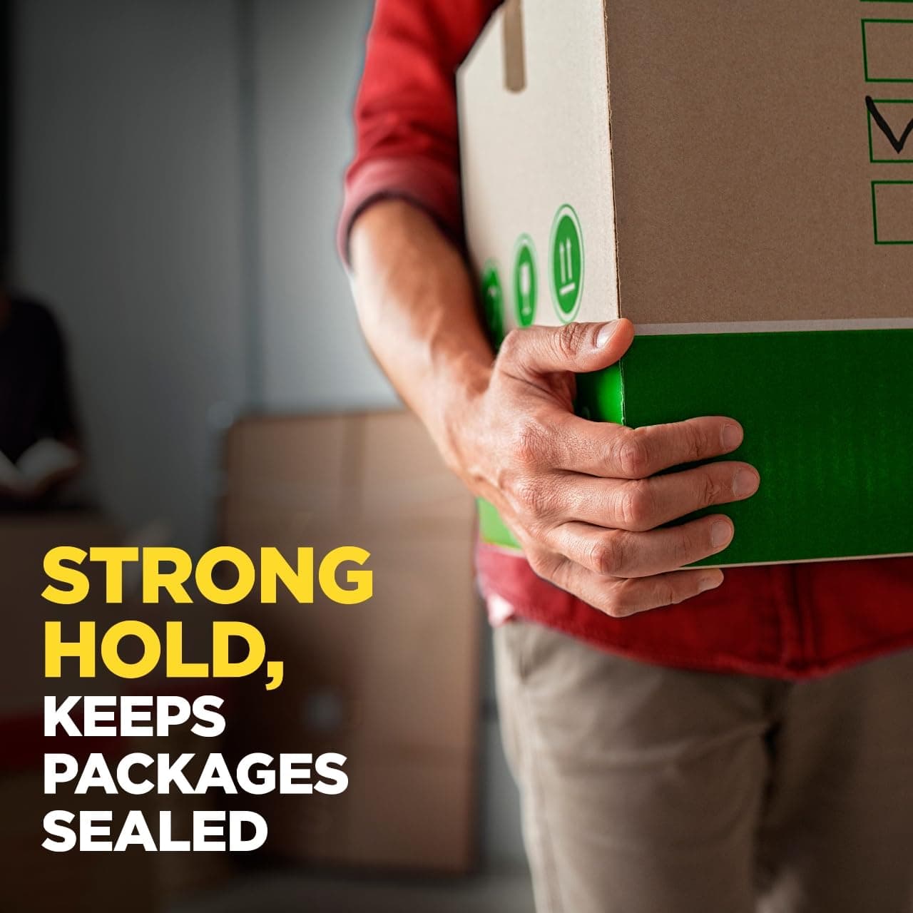 Scotch Sure Start Packing Tape, Clear, Quiet Unwind and Easy Start, 1.88 in. x 22.2 yd., 6 Tape Rolls with Dispensers 6 Rolls - Image 7