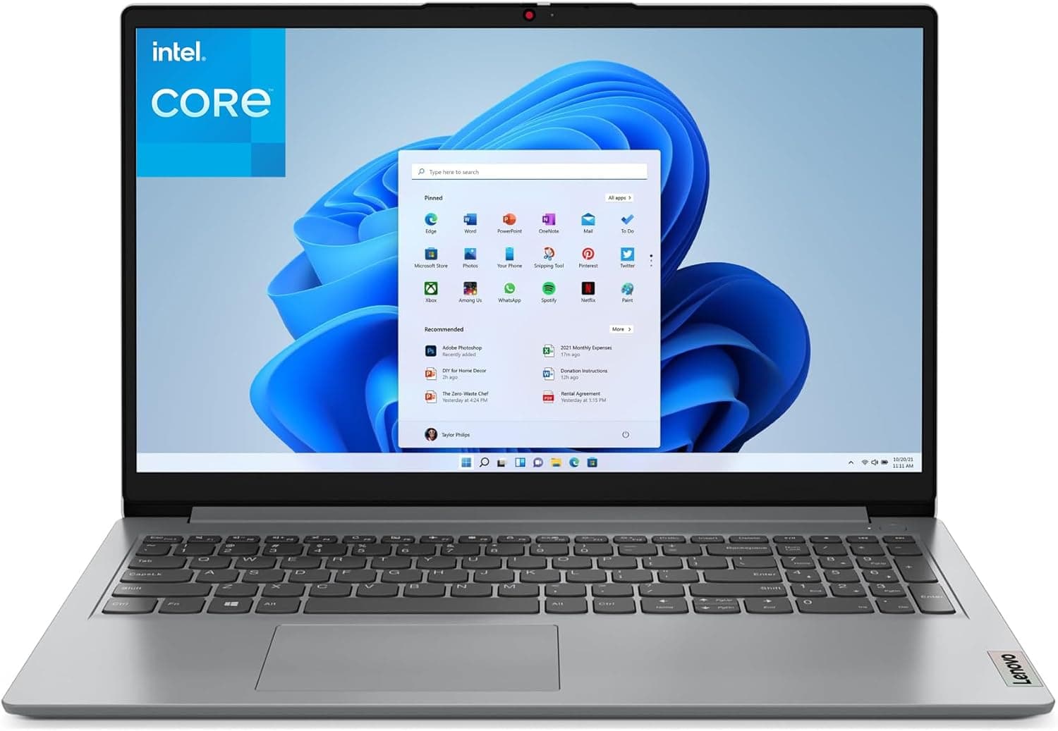 Lenovo Laptop Computers for Home Business Student Study, 15.6" FHD, Intel Processor, 16GB DDR4 RAM, 1TB PCIe SSD, WiFi 6, Bluetooth 5.2, Type-C, Webcam, Numeric Keypad, Cloud Grey - Image 2