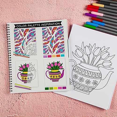 Large Print Easy Color & Frame - Calm (Stress Free Coloring Book) - Image 6