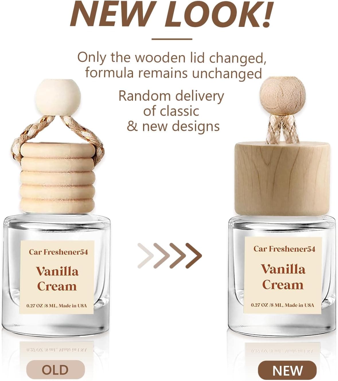HoogaLife Car Air Freshener Diffuser 2 Pack Hanging Air Freshener Diffuser - Vanilla Cream Fragrance Oil Air D iffuser for Car, 45+ days Long Lasting Fragrance Made in USA C ar Air Fresheners (V54) - Image 4