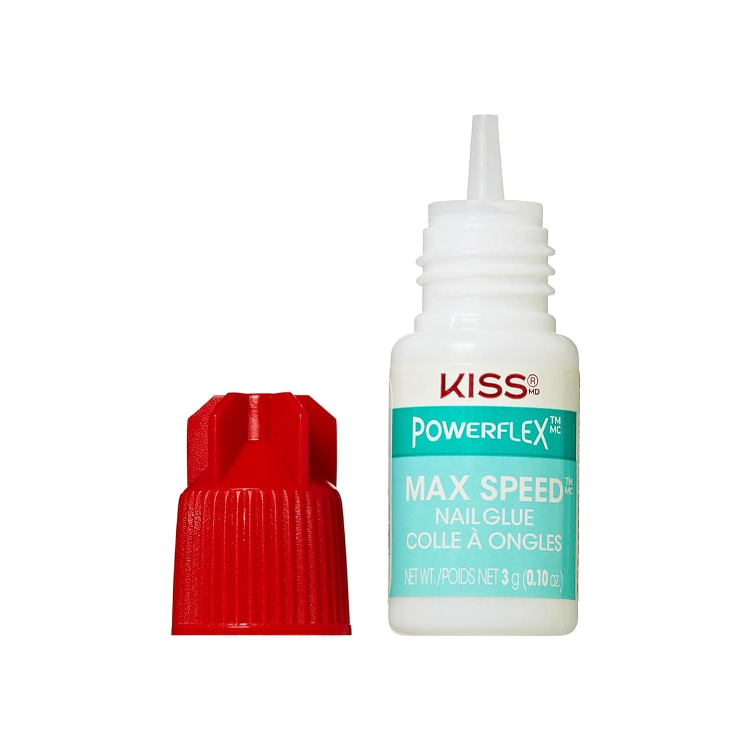KISS PowerFlex Maximum Speed Nail Glue - Fast Drying Adhesive for Glue-On Nails & Repairs with Nozzle Tip Applicator, Ideal for Tips & Wraps, Net Wt. 0.10 oz (3g) 1 Pack 1 - Image 3
