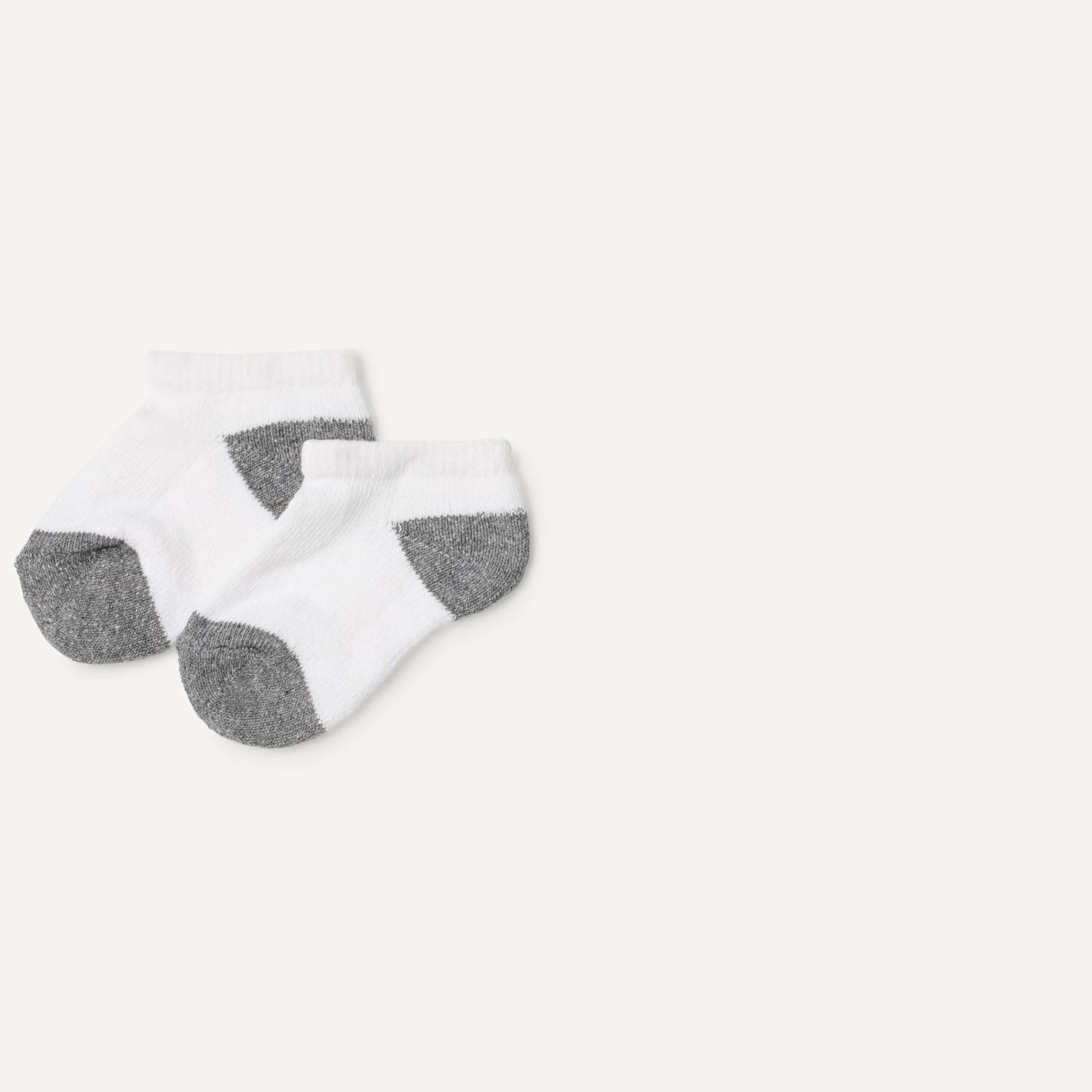 Amazon Essentials Unisex Kids and Toddlers' Cotton Low Cut Cushioned Socks for Boys Girls Toddlers, 14 Pairs Medium White/Grey - Image 3