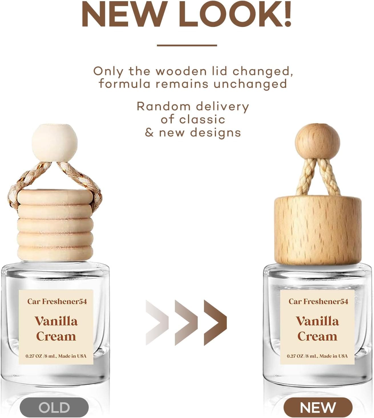 HoogaLife Car Air Freshener Diffuser 2 Pack Hanging Air Freshener Diffuser - Vanilla Cream Fragrance Oil Air D iffuser for Car, 45+ days Long Lasting Fragrance Made in USA C ar Air Fresheners (V54) - Image 2