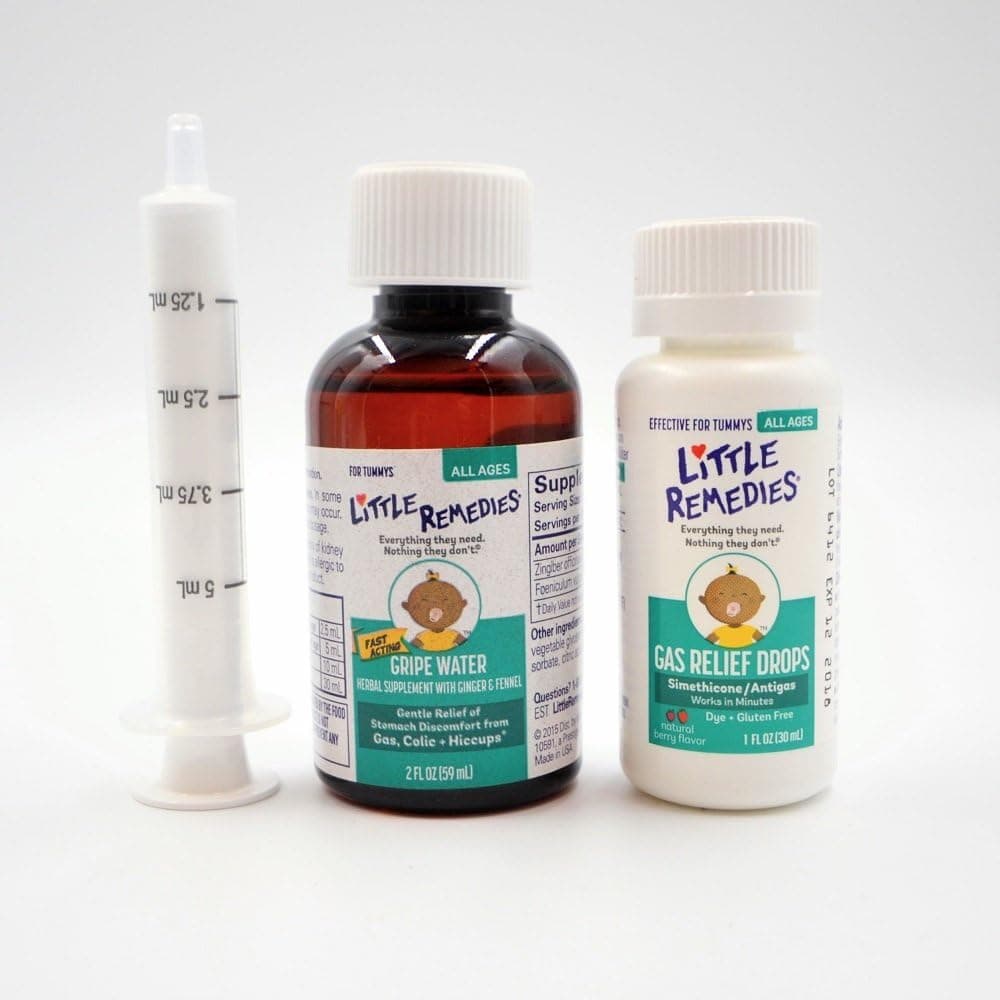 Little Remedies New Baby Essentials Kit with Saline Nasal Spray, Diaper Rash Cream, Gas Relief Drops, Gripe Water & More, Safe for Newborns - Image 9