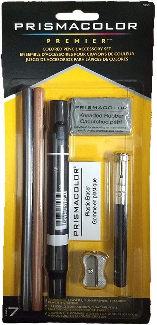 Prismacolor Sanford 3750 Colored Pencil Accessory Set, 7-Piece Blender Pencil + Accessory Kit 1 Count (Pack of 1) - Image 2
