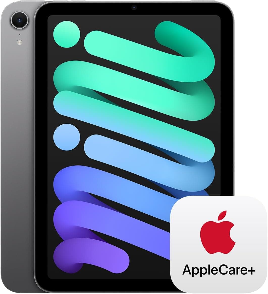 Apple iPad mini (A17 Pro): Apple Intelligence, 8.3-inch Liquid Retina Display, 128GB, Wi-Fi 6E, 12MP Front/12MP Back Camera, Touch ID, All-Day Battery Life with AppleCare+ (2 Years) — Space Gray WiFi 128GB Space Gray With AppleCare+ (2 Years) - Image 2