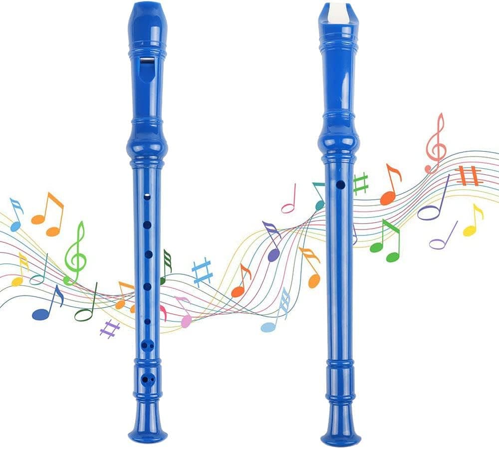 Mr.Power Soprano Recorder German Style C Key 8 Holes Easy Instrument for Beginners School Student Home Entertainment (Blue) Plastic, 3-piece detachable Blue - Image 7