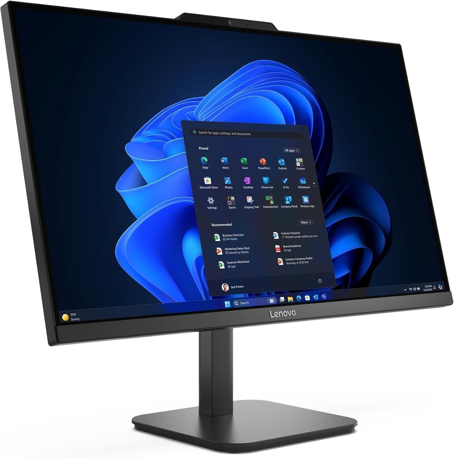 Lenovo 24" FHD All-in-One Desktop Computer, Intel 4-Core Processor (Beats i3-1110G4), 16GB RAM, 512GB PCIe SSD, HDMI, WiFi 6, RJ45, Bluetooth, Business AIO, Vent-Hear, Keyboard & Mouse, Windows 11 Pro 16GB RAM | 512GB SSD - Image 9