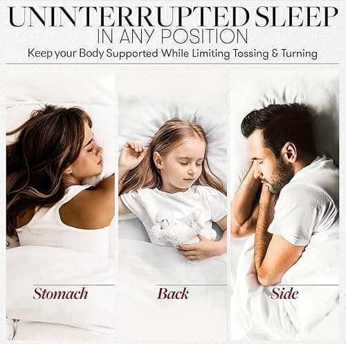 Beckham Hotel Collection Bed Pillows Standard/Queen Size Set of 2 - Original Down Alternative Pillow for Sleeping - Bedding for Back, Stomach or Side Sleepers - Image 12