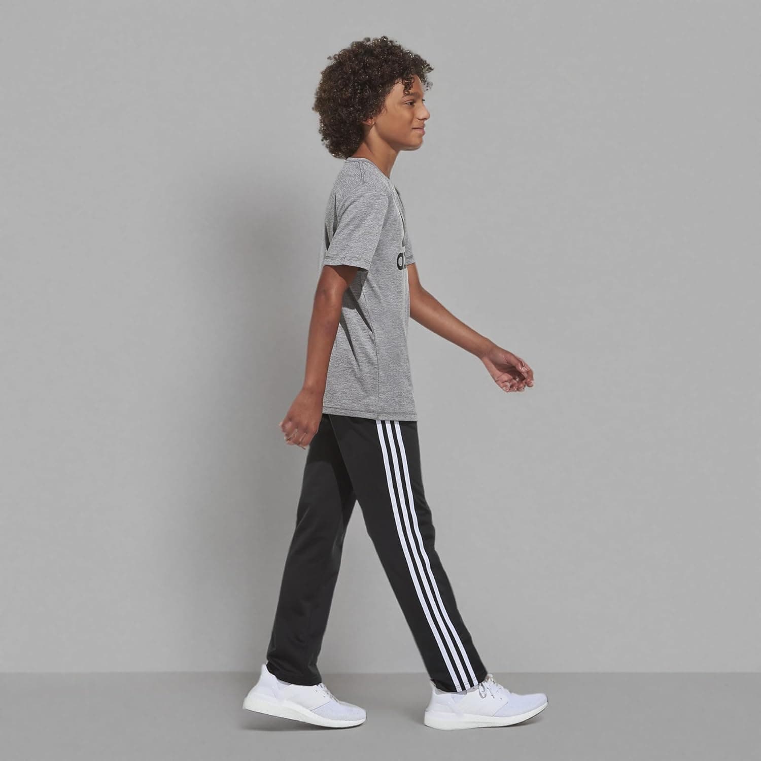 adidas Boys' Iconic Tricot Jogger Track Pants 14-16 Iconic Adi Black - Image 6
