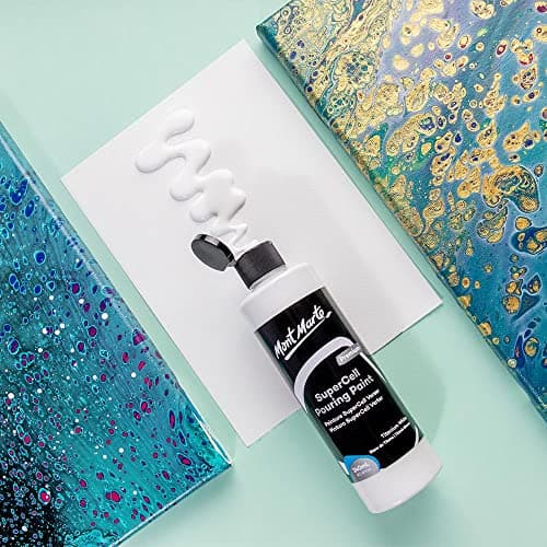 Mont Marte SuperCell Pouring Paint 240ml - White - Image 2