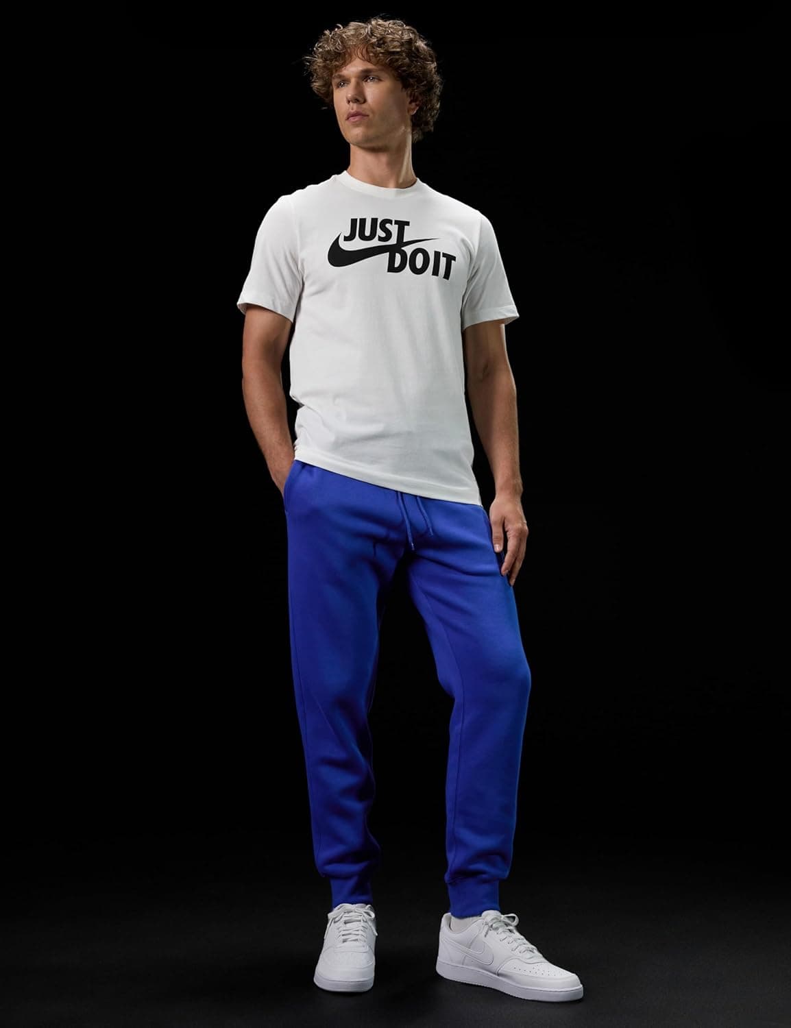 Nike Men's Court Vision Low Next Nature Shoes 10.5 White/White/White - Image 8