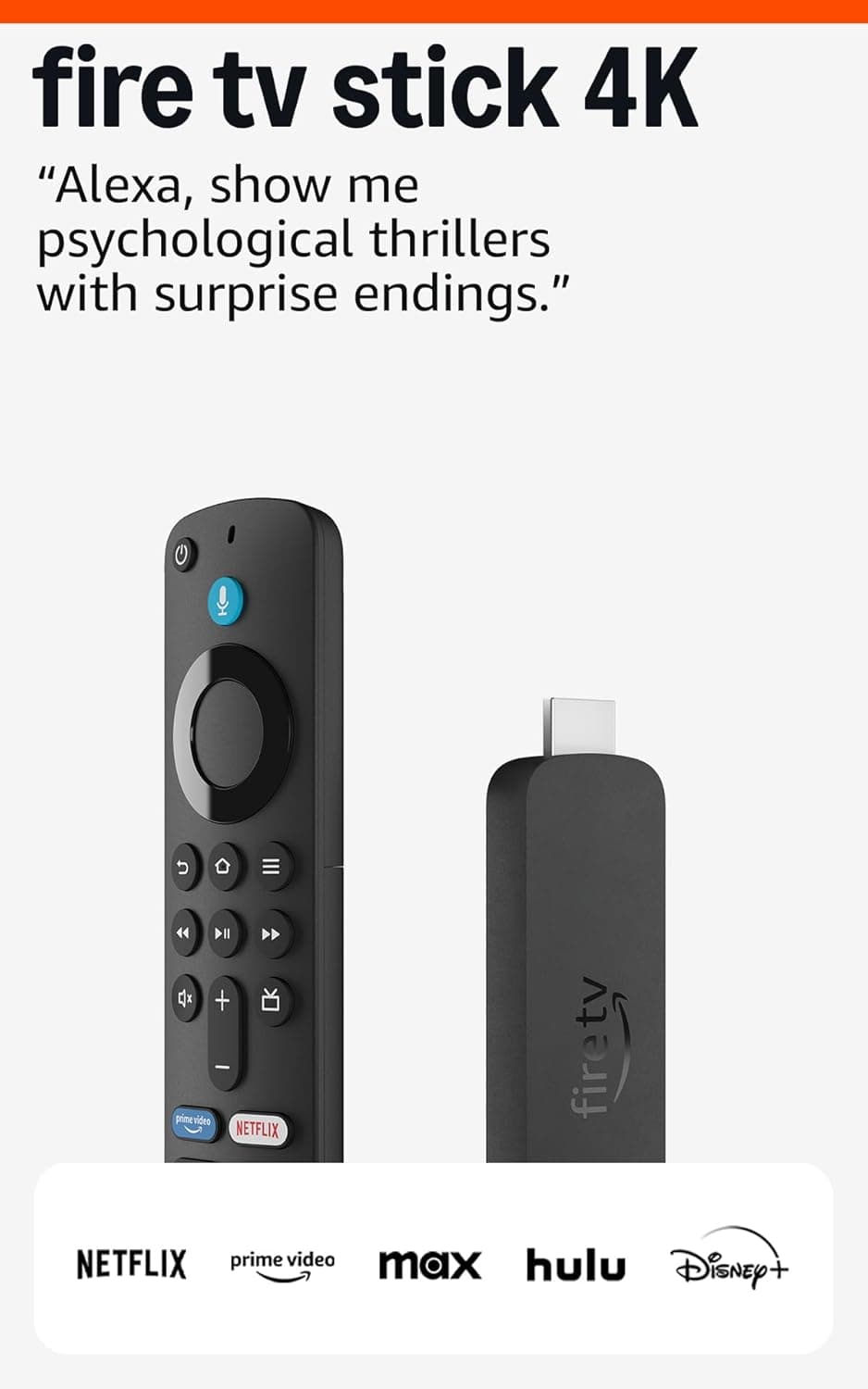 Amazon Fire TV Stick 4K (newest model) with AI-powered Fire TV Search, Wi-Fi 6, stream over 1.8 million movies and shows, free & live TV - Image 2