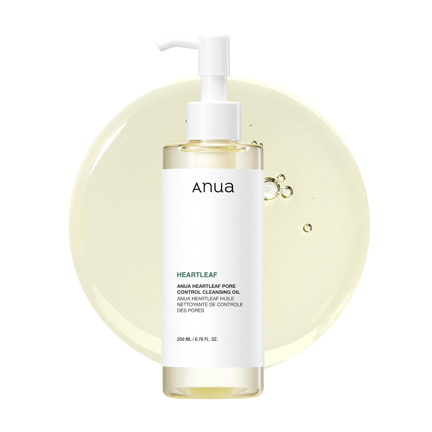 Anua Heartleaf Pore Control Cleansing Oil, Oil Cleanser for Face, Makeup Blackhead Remover, Korean Skin Care 6.76 fl oz(200ml) (original) - Image 2