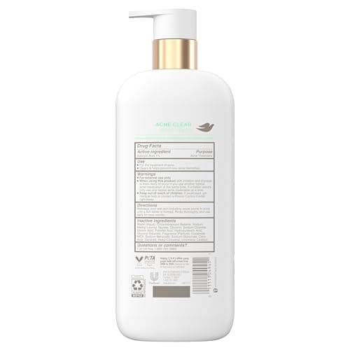 Dove Serum Body Wash Acne Clear for troubled skin with Salicylic Acid 18.5 Fl Oz - Image 2