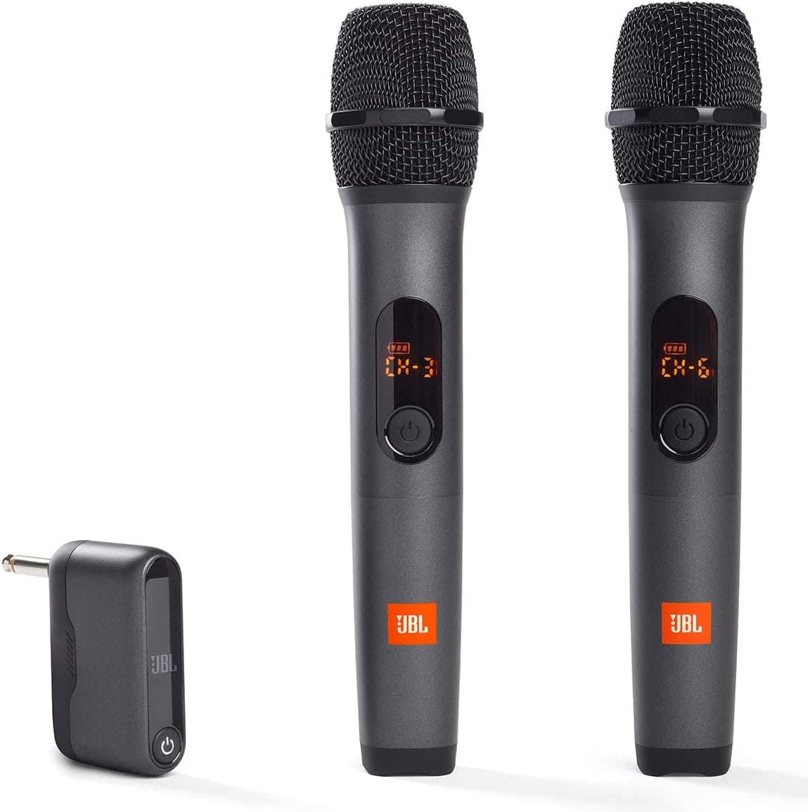 JBL Wireless Two Microphone System with Dual-Channel Receiver, Black - Image 2