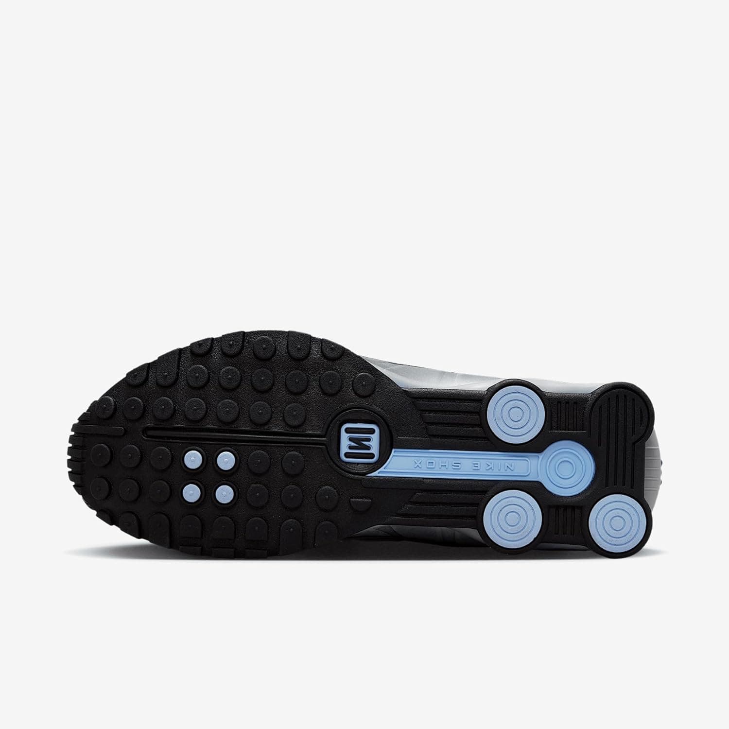 Nike Men's Shox R4 Trainers 11.5 Metallic Silver Metallic Silver Black - Image 2