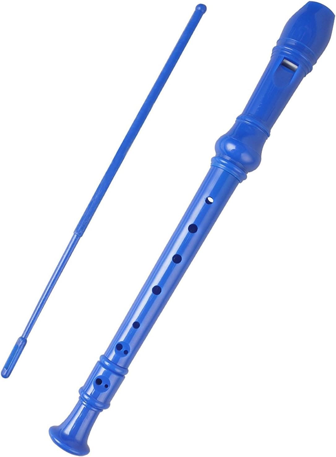 Mr.Power Soprano Recorder German Style C Key 8 Holes Easy Instrument for Beginners School Student Home Entertainment (Blue) Plastic, 3-piece detachable Blue - Image 4