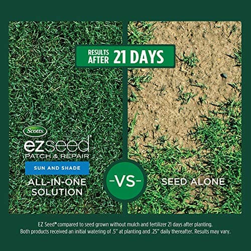 Scotts EZ Seed Patch & Repair Sun and Shade Mulch, Grass Seed, Fertilizer Combination for Bare Spots and Repair, 3.75 lb, Brown - Image 3