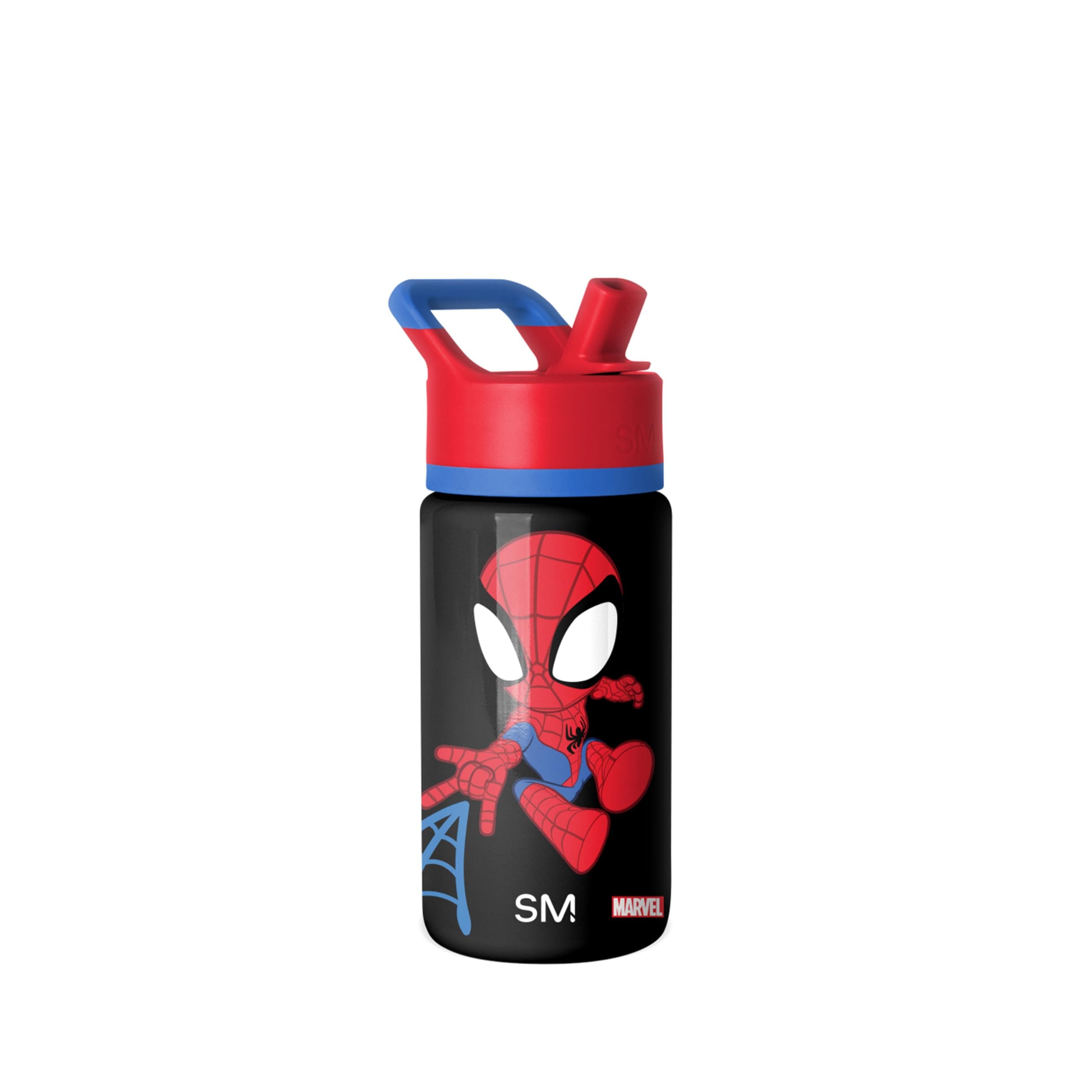 Simple Modern Kids Summit Water Bottle with Straw Lid | Marvel Spider Man 14oz Stainless Steel Cup Insulated Tumbler for Toddlers, Boys, School | Spidey Kid Marvel-Spidey Kid 14 Ounces