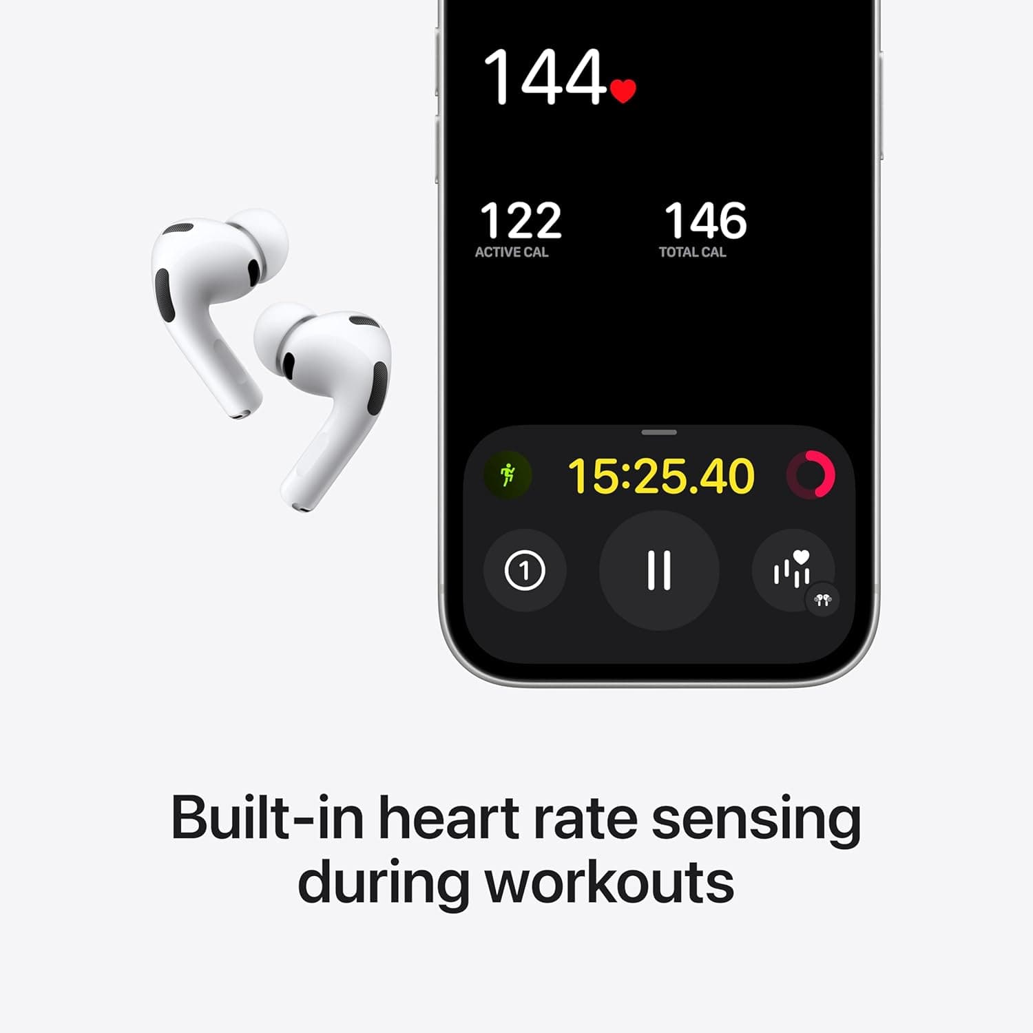 Amazon.com: Apple AirPods Pro 3 Wireless Earbuds, Active Noise Cancellation, Live Translation, Heart Rate Sensing, Hearing Aid Feature, Bluetooth Headphones, Spatial Audio, High-Fidelity Sound, USB-C Charging : Electronics - Image 3